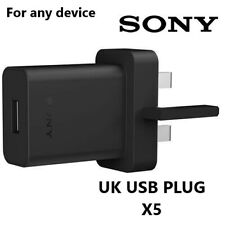 UK PLUG USB Wall Charger Adapter/iPhone & Samsung & Android UK Use ONLY!  X5