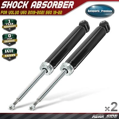 2x Rear Driver & Passenger Side Shock Absorber for Volvo V60 2019-2021 S60 19-22 - Image 1 of 4