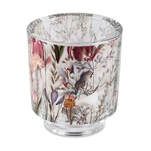 Teelichthalter, Windlicht BLUMENWIESE H. 9cm D. 7,5cm aus Glas Formano F25 - Bild 1 von 1