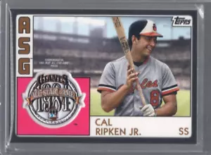 Toppa logo Topps MLB All-Star 2018 nera/99 Cal Ripken Jr #ASP-CR patch HOF - Foto 1 di 2