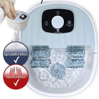 GRAVIDUS Fußbad Massagegerät Fußsprudelbad mit Heiz- und Bubble-Massage