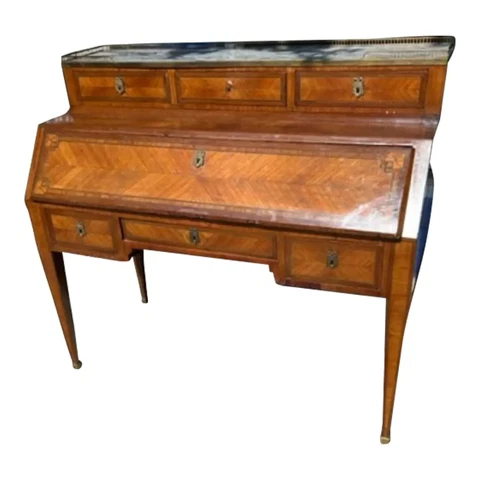 Antique French Rosewood Large Desk Cover