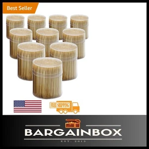 5000-Piece Bamboo Toothpick Set in Clear Box - Perfect for Parties & Appetizers - Picture 1 of 2