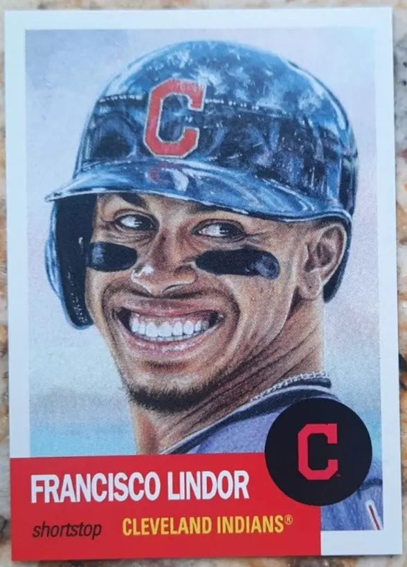 2018 TOPPS LIVING SET-FRANSISCO LINDOR-#61-BOX FRESH-ON GOING SET-INDIANS-A - Image 1 of 3