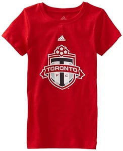 (Niñas MEDIANA 10-12) ADIDAS MLS Toronto FC Moda Fútbol Calce Camisa Adolescente Juventud - Imagen 1 de 1