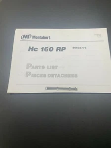 1x INGESOLL RAND MONTABERT HC160RP PIEZAS CAMAS 86622776 MANUAL 2005 - Imagen 1 de 3