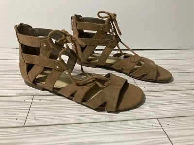 Sam Edelman Circus Womens Brown Hagen Lace Up Gladiator Sandals Zip Back Size 6 - Image 1 of 4