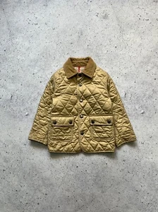 Burberry Kids Beige Buttons Down Quilted Lined Girl's Jacket Size 3Y / 98 CM - Picture 1 of 15