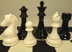 Combo of The Traditional Indian Hand Carving Chess Pieces in Sheesham & Box  Wood - 5.1 King with Chess Board