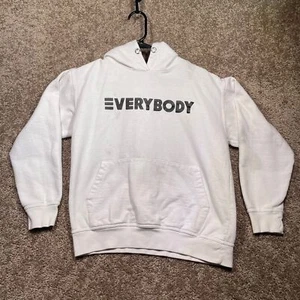 Felpa con cappuccio Logic Everybody Tour taglia small bianca logo rap hip hop concerto - Foto 1 di 7