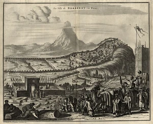 Dagestan Derbent Original Kupferstich van der Aa 1727 - Bild 1 von 1