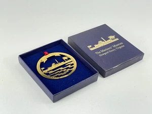 Vintage Mariners Museum VA Christmas Tree Ornament James Bard Towboat L1 - Picture 1 of 6