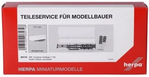 HERPA - Auflieger Container 40 Fuß weiß im Kit - 2 Einheiten - 1/120 - HER085748 - Foto 1 di 3