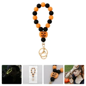 Luminous Pumpkin Key Ring Cell Phone Lanyard Holder for Chain Wrist - Photo 1 sur 12