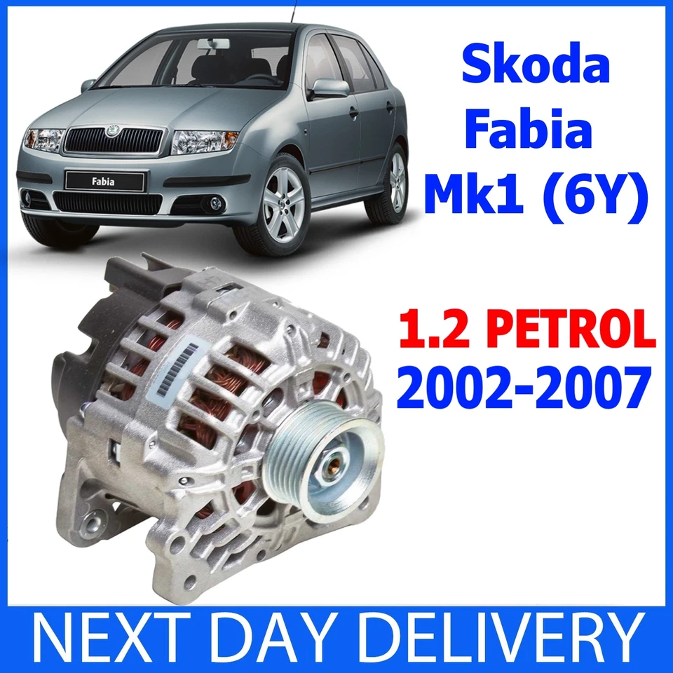 SKODA Fabia I MK1 6Y 6Y2 6Y3 6Y5 1.2 PETROL 2002-2007 NEW 90amp ALTERNATOR - Image 1 of 4