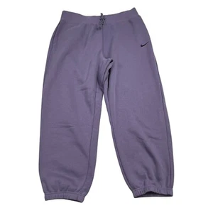 Nike Sportswear Women's 1X Purple Fleece Lined Jogger High Rise Oversized Fit - Picture 1 of 7