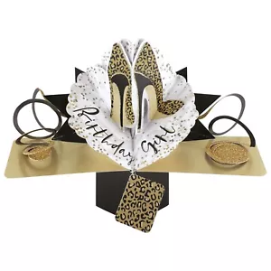 3d Pop Up Birthday Card Ideal For Daughter Sister Friend Female - Picture 1 of 2
