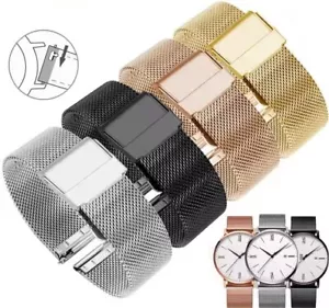 Universell Milainese Uhrenarmband Edelstahl Ersatzband 18, 20, 22, 24 mm / Neu - Bild 1 von 10