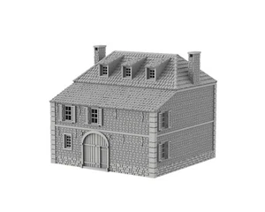 HOUGOUMONT MANSION - 3D PRINTED Décor Wargame Terrain Napoleon - Imagen 1 de 5