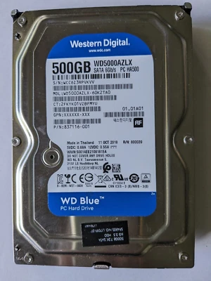 WD5000AZLX 500GB 3.5" SATA w/Windows 10 Pro Pre-installed by HP L17091-311 - Image 1 of 2