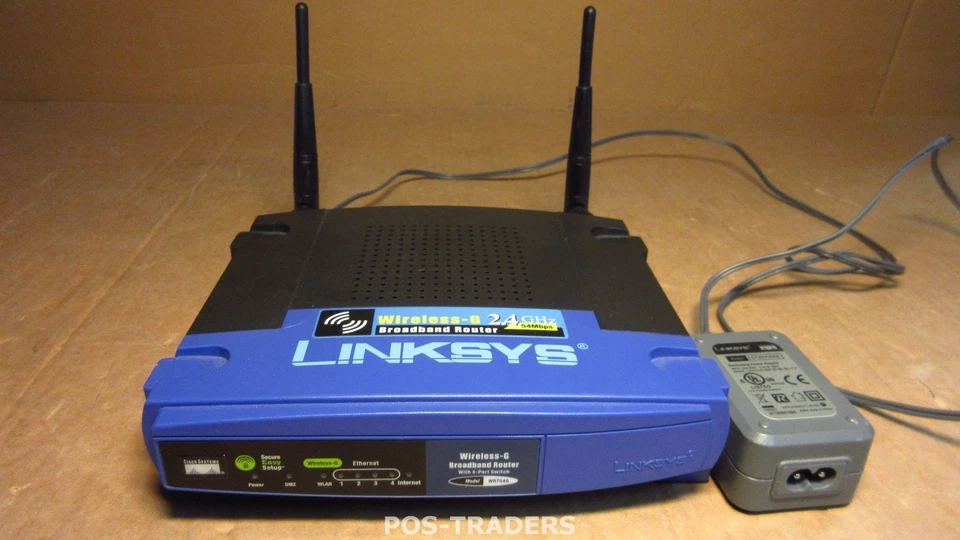 Cisco LINKSYS WRT54G VER.7 Wireless-G Broadband 4-Port Router 54 Mbps INCL PSU - Bild 1 von 3