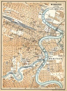 1907 Map of Winnipeg Canada - Picture 1 of 3