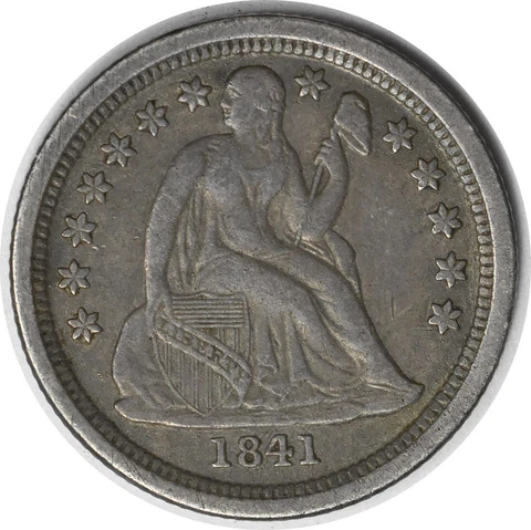 1841-O Liberty Seated Silver Dime EF Uncertified #1109 Cover