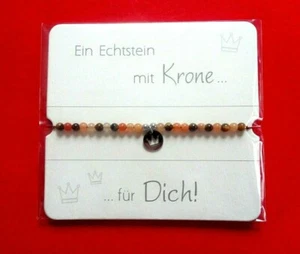 HCA Echtsteinarmband mit KRONE TIGERAUGE FALKENAUGE QUARZIT + Quarzit Armband - Bild 1 von 1