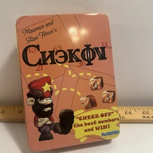 Chekov Dice Game in Tin Playroom Entertainment Travel Home Compact Easy Strategy - Picture 1 of 5