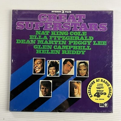 Various - Great Superstars Stereo 3 Pack LP Boxset (SLC-6874) NEW Peggy Lee+ - Image 1 of 4