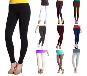 NIKIBIKI Womens Full Length Long Seamless Smooth Leggings REG & PLUS - Picture 1 of 12