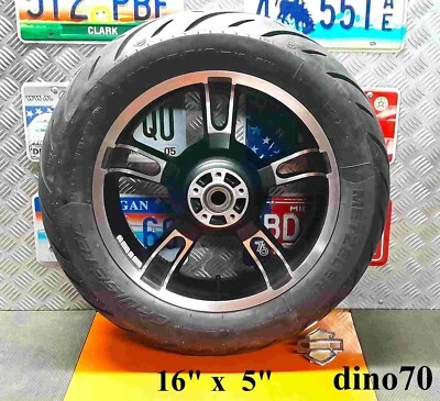 Harley Davidson cerchio ruota posteriore originale in lega 16" x 5" Enforcer - Immagine 1 di 4
