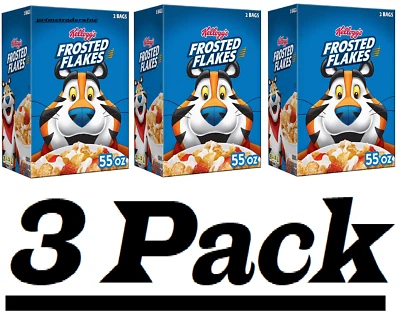 Paquete de 3 - Cereales para desayuno copos esmerilados 55 OZ, 2 paquetes Foto 1 de 4