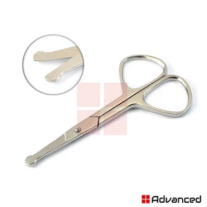 Mini Mustache Eyebrow Nose Ear Hair Remover Scissors Trimmer Safety Baby Tips CE - Picture 1 of 1