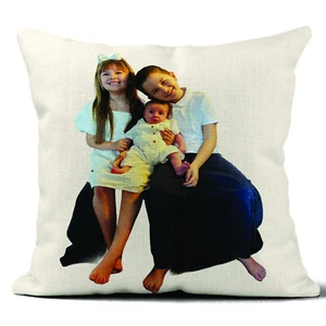 Personalised Photo Text Mothers Day Cushion Cover Birthday Christmas Mum Pillow - Picture 1 of 1