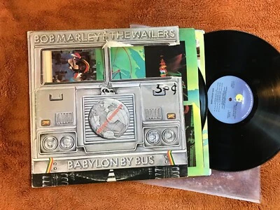 Bob Marley & the Wailers LP Babylon By Bus 2 lp island reggae punky die cut '78! Foto 1 de 4