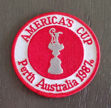 1987 America's Cup Perth Australia Red & White Patch