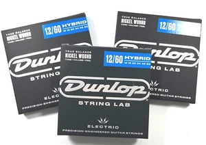 Dunlop Guitar Strings 3 Sets Electric Nickel 12-60 Extra Heavy Hybrid String Lab - Picture 1 of 5