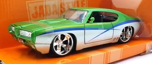 Jada Bigtime Muscle 1/24 Scale Diecast 35489 1969 Pontiac GTO Judge - Green - Picture 1 of 5