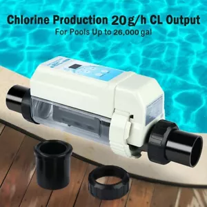 Complete Salt Water Pool Chlorine Generator System for 26000 Gallon Chlorinator - Picture 1 of 15