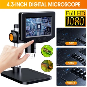 1000X Magnifier Error Coin Microscope 4.3" LCD Digital Microscope Camera 1080P - Picture 1 of 9