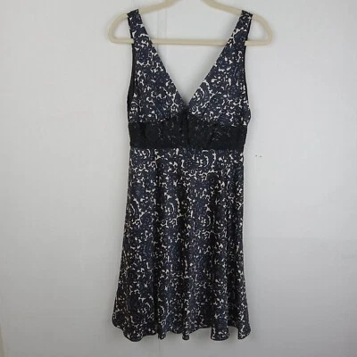 Vestido de cóctel Milly New York para mujer talla 6 azul cachemira floral Y2K caprichoso Foto 1 de 4