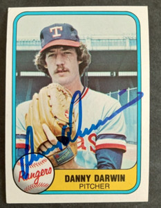 1981 Fleer SIGNED: Danny Darwin, RANGERS #632