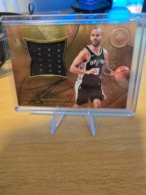 2017-18 Panini Opulence Tony Parker Precious Swatch Signatures Auto #/25 - Image 1 of 3