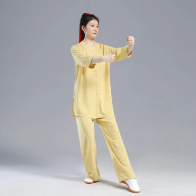 Tai Chi Clothes Wushu Clothing Kung Fu Dress Martial Art Uniform Chinese Style - Image 1 of 4