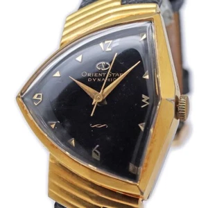 ORIENT STAR DYNAMIC T10006 1950s Vintage 29mm×34mm GF Manual Black Dial Ladies - Picture 1 of 12