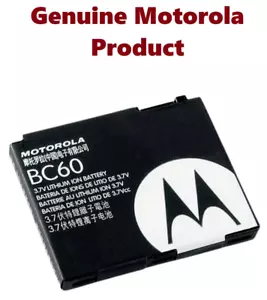 Batería MOTOROLA BC60 Motorola C257 C261 VU204 Z6C I290 I296 I425 L2 L6 L7 L7c - Imagen 1 de 1