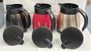 1L Edelstahl Teekanne Isoliert Vakuumkanne Flasche Kaffeedeckel Thermoskanne Reisen - Bild 1 von 11