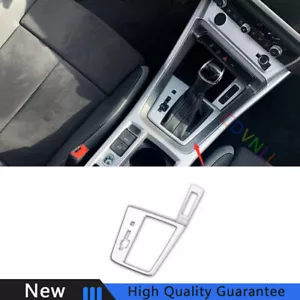 Fit For Audi Q3 2019-24 Matte Silver Inner Middle Console Gear Shift Frame Trim - Picture 1 of 6