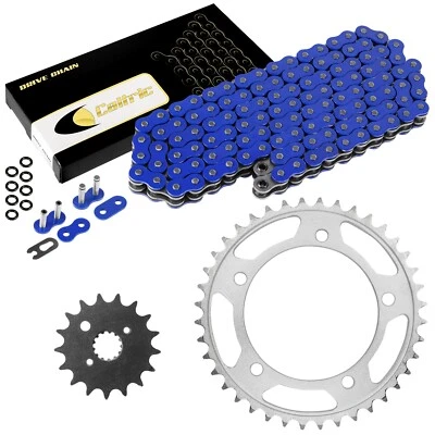 Kit de cadena de transmisión y piñones de junta tórica azul para Suzuki SV1000 SV1000S 2003-2007 Foto 1 de 4